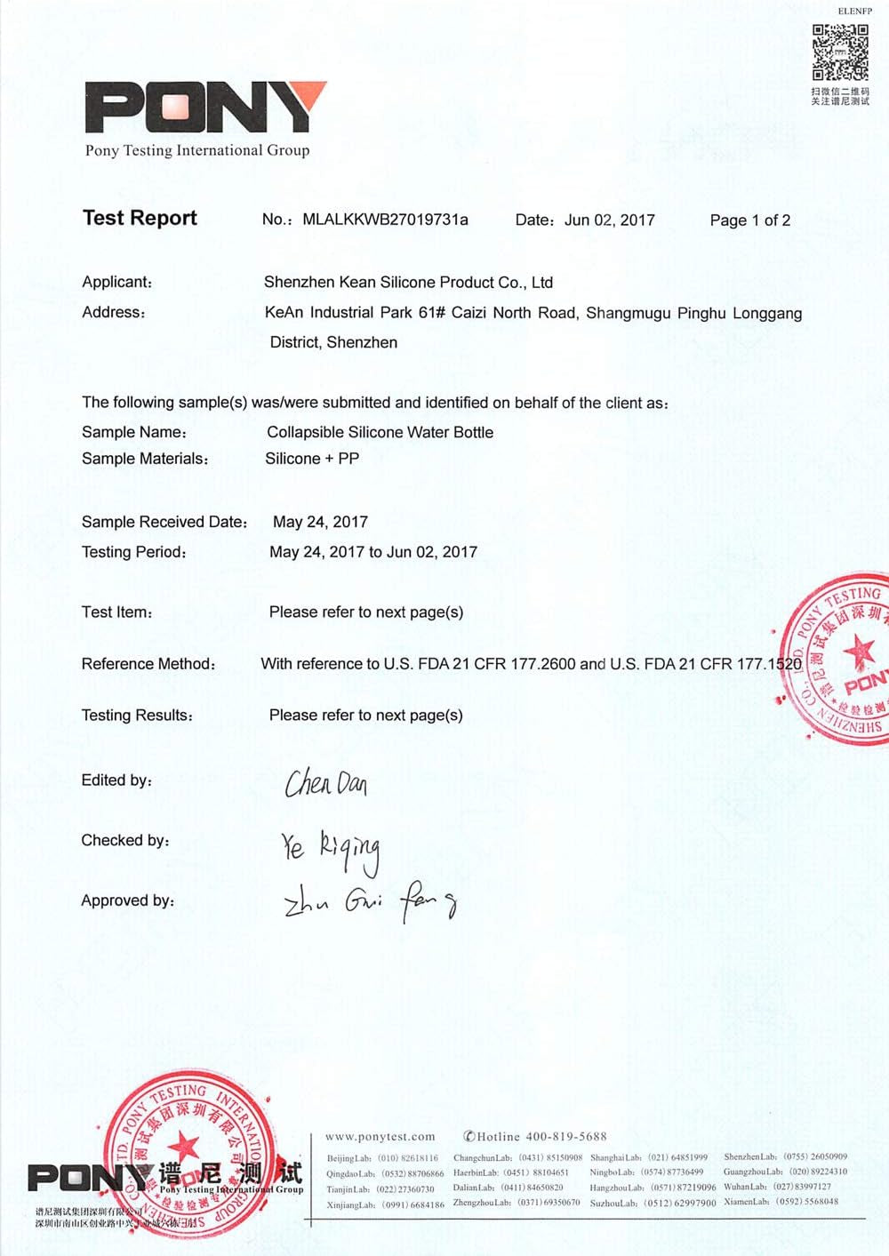 1L Collapsible Water Bottle BPA Free Portable Large Travel Mug Reusable Sports Bottle (35 Oz Pink)