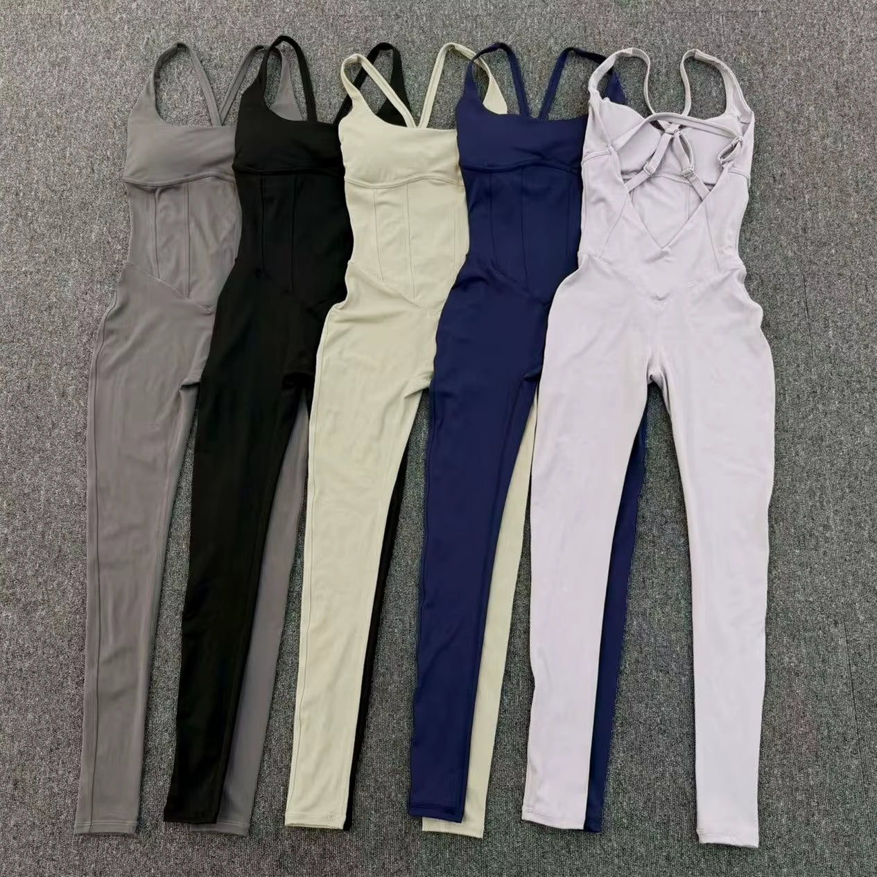 Adjustable Back Fitnes Women Bodysuits Corset Yoga Set Push up Gym One Piece Jumpsuit Workout Jumpsuit Female Active Wear XP274